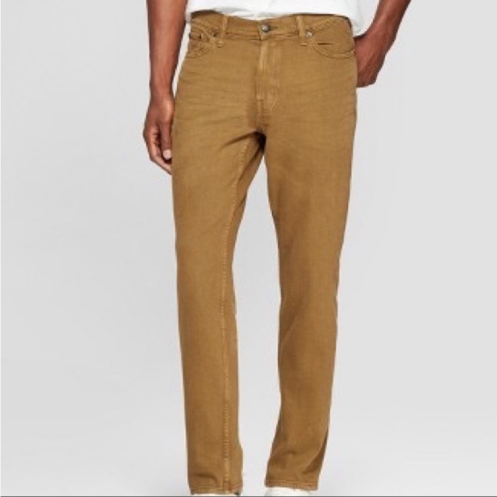 Men's Athletic Fit Jeans - Goodfellow & Co™ Dark Khaki